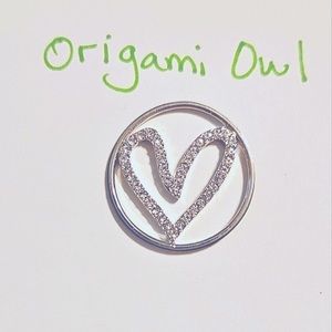 Origami Owl Heart Floating Plate
